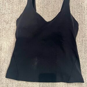 Lululemon Athletica Black V-Neck Tank Top